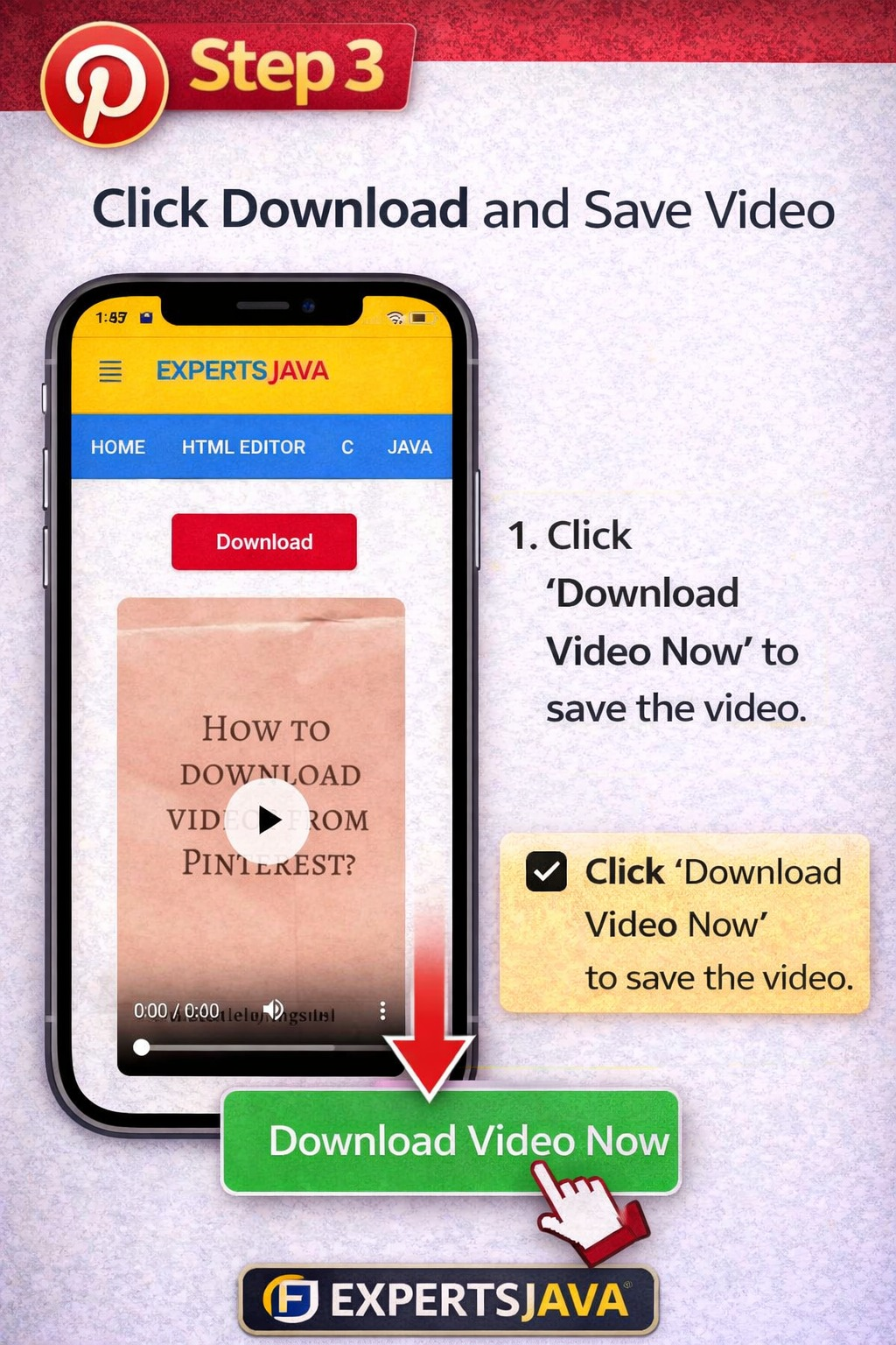 Download Pinterest video